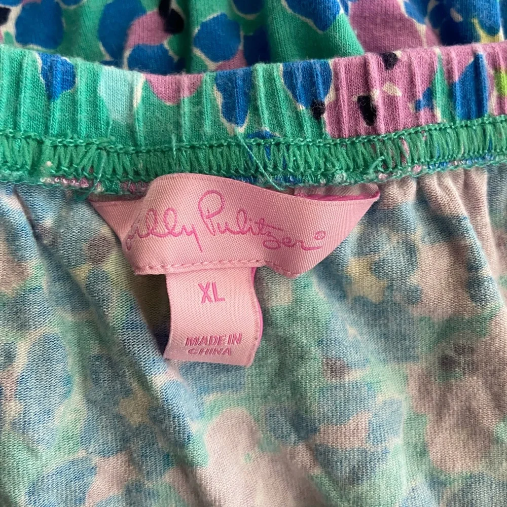 Lilly Pulitzer Strapless Floral Dress in Blue, Green, Pink - Picture 8 of 10